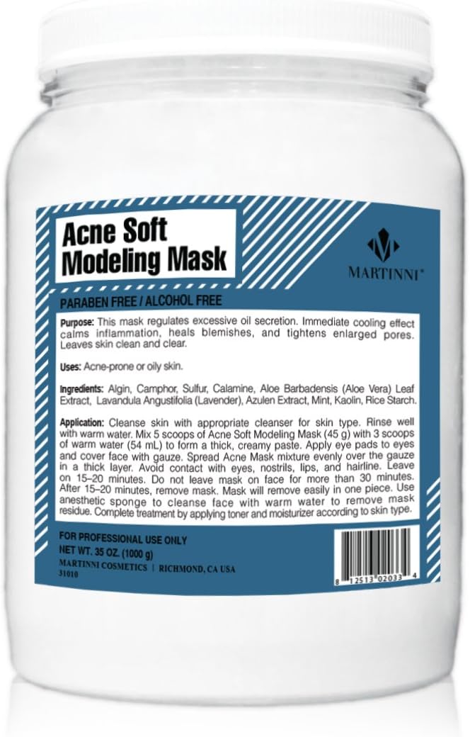 Martinni Acne Modeling Mask, 35.27 oz.
