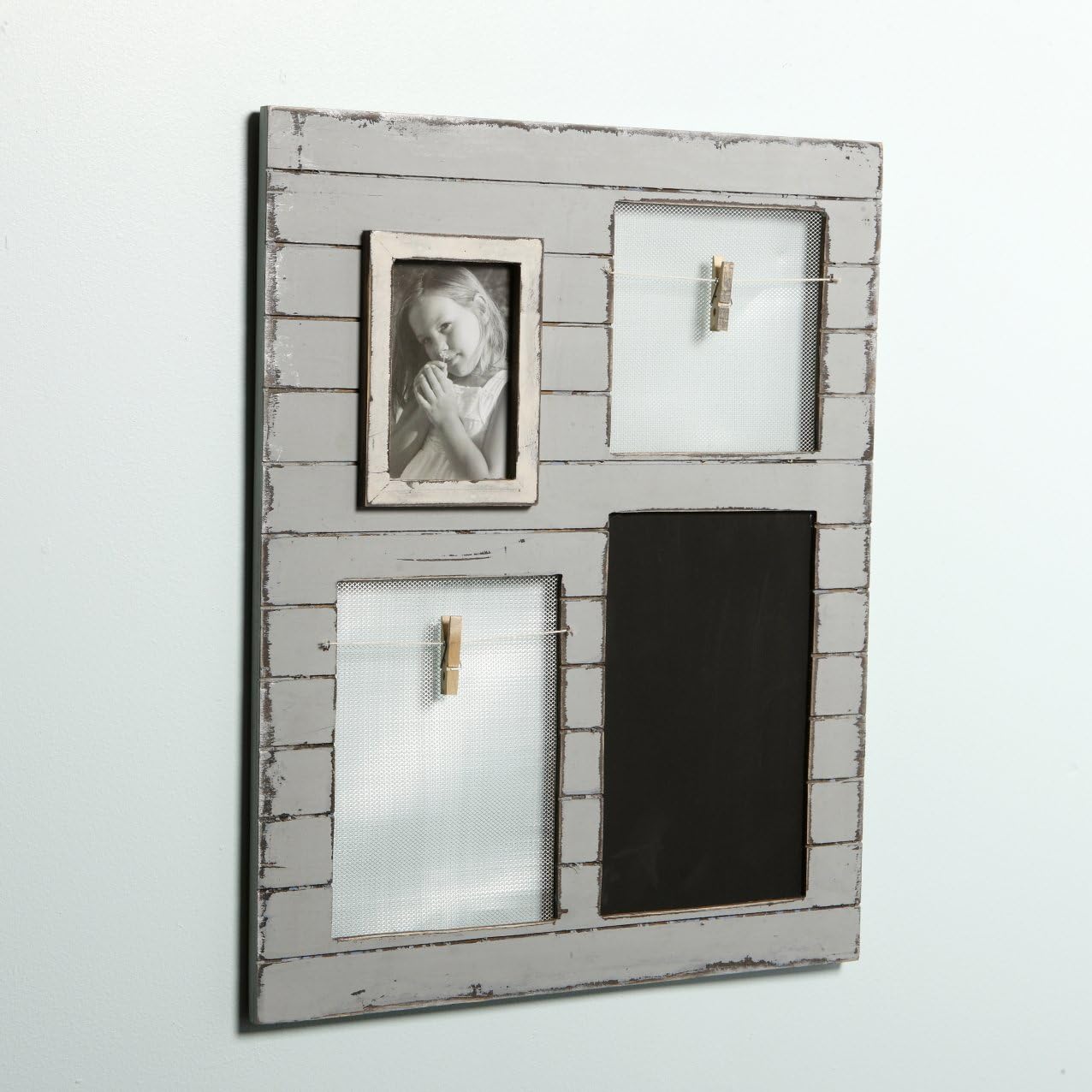 Distressed Grey Kitchen Notice Board Blackboard Photo Frame