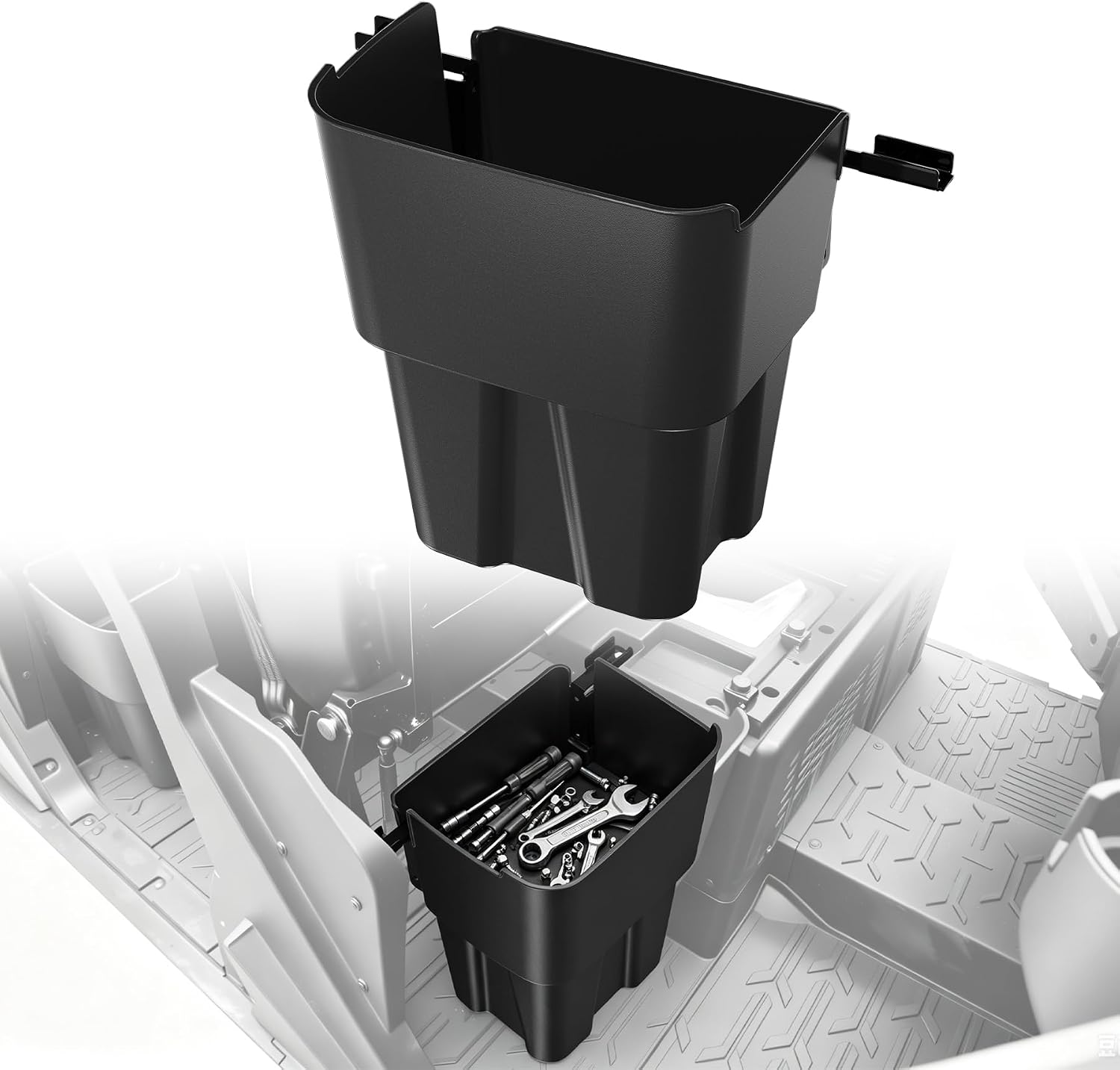 Under Seat Storage Box for Kawasaki Ridge Crew 2025, Rear Right Side