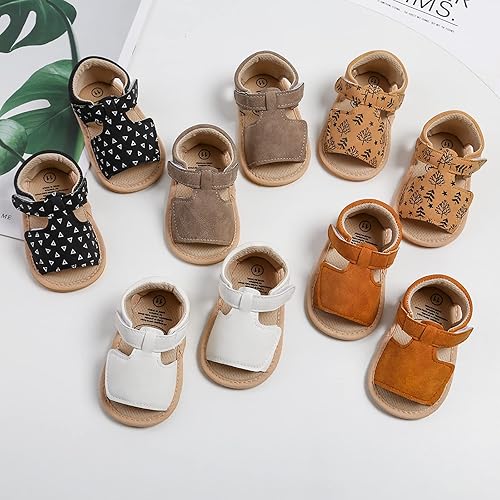 Miniatura 2 de SOFMUO Sandalias de bebé niña con lazo suave para niñas pequeñas, vestido de princesa, zapatos de verano para caminar