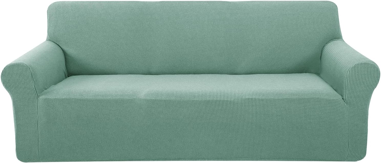 U-NICE HOME Stretch Couch Cover Sofa Cover Sofa Slipcover Furniture Protector for 3 Cushion Couch Sofa Pet Friendly(Sofa, Olive Green)
