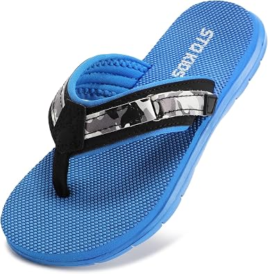 STQ KIDS Flip Flops Boys Sandals Girls Unisex Summer Beach Non Slip Sport Bathroom Pool Swimming Shower Little/Big Kid Outdoor & Intdoor