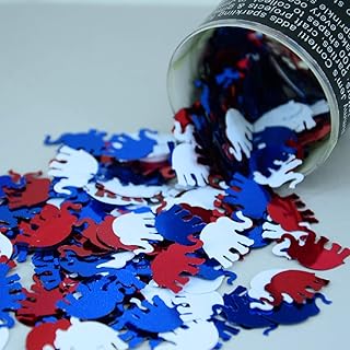 Confetti Elephant Red, White, Blue - Retail Pack #8084 QS0