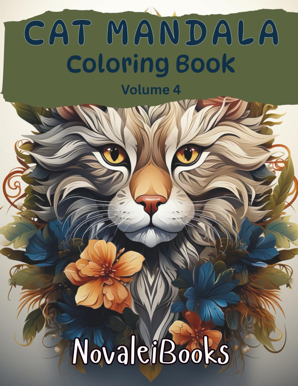 Cat Mandala Coloring Book: Volume 4