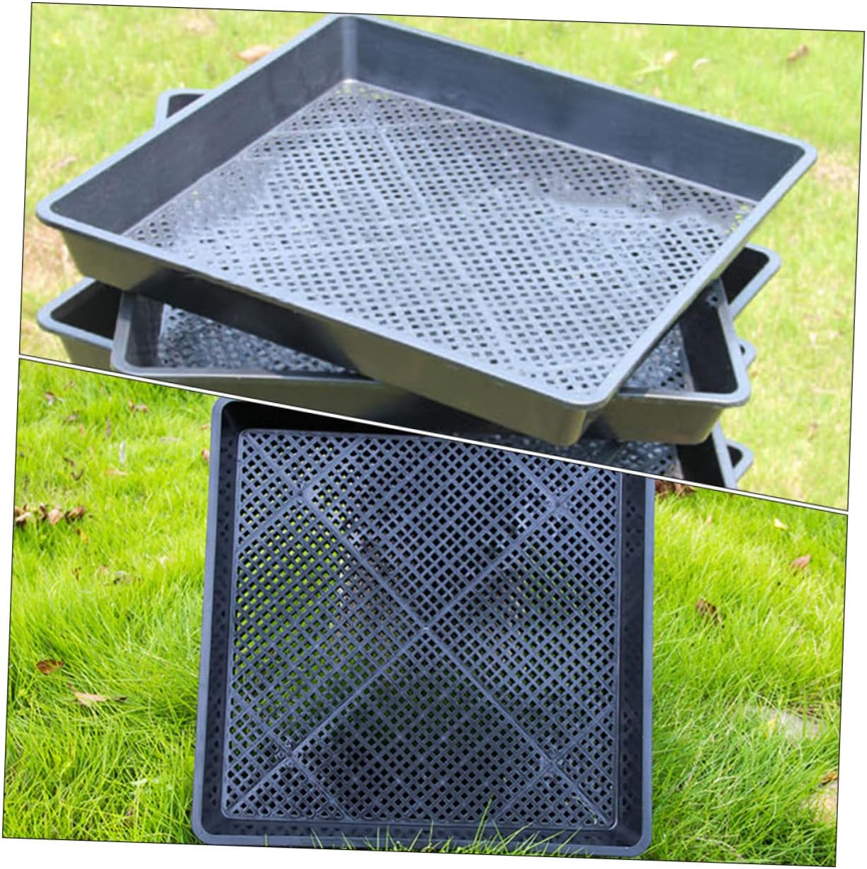 5pcs Plant Germination Starter Trays for Greenhouse Growing Trays for Vegetables and for Microgreens and Salad Leaves