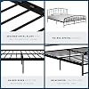 Novogratz Bushwick Metal Bed Black Superking
