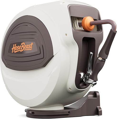 Heavy Duty Retractable Garden Hose Reel 5/8"100FT 360°Swivel