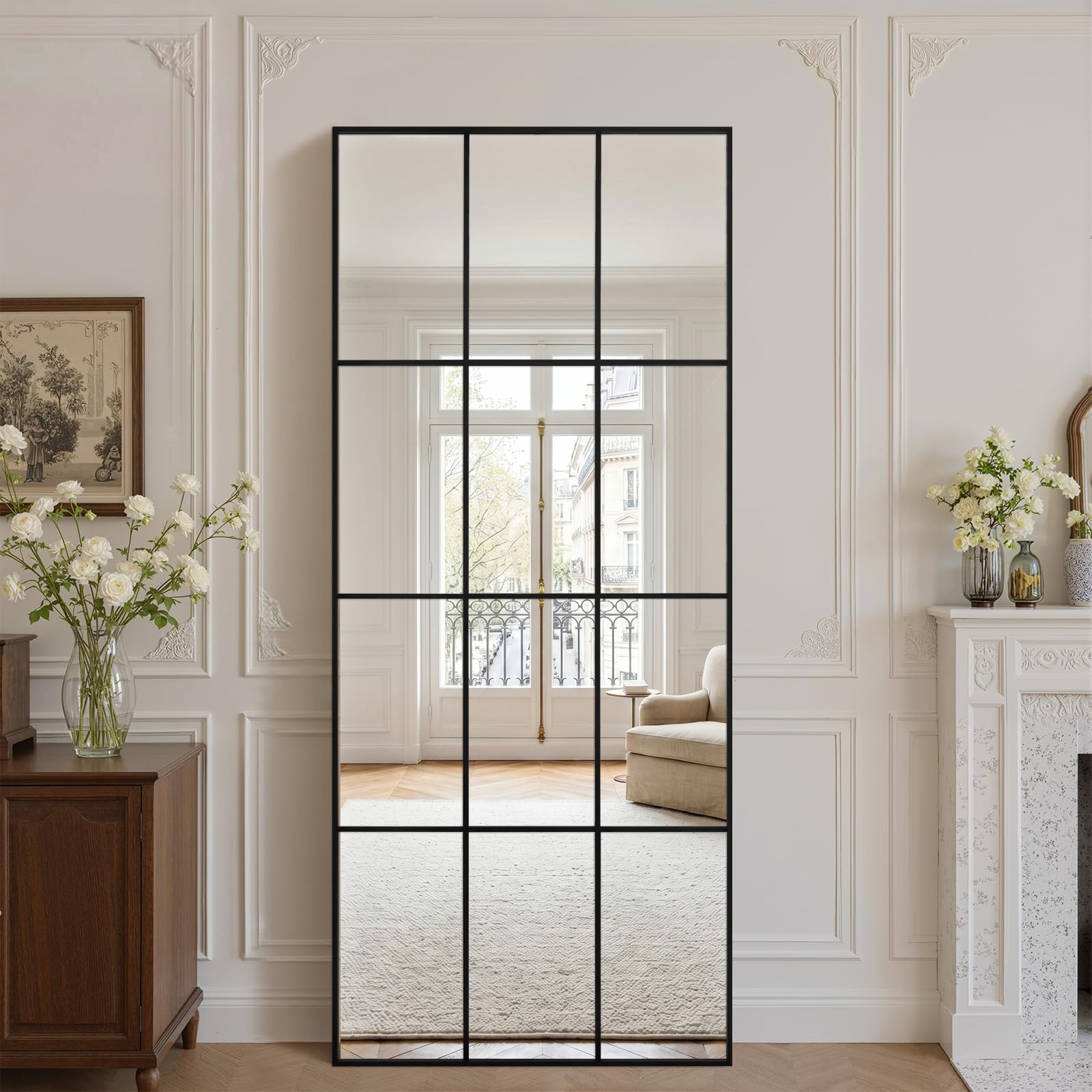 Amazon.com: Anpark Windowpane Mirror Full Length 71