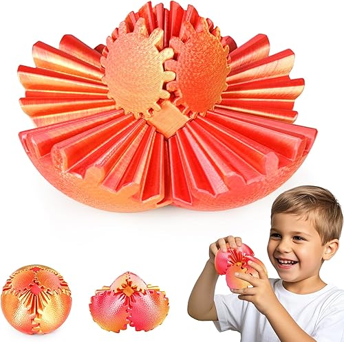 Miniatura 14 de Juguetes Fidget Bola de Engranajes Esfera de Engranajes Steampunk Alivio del Estrés para Niños Adultos Impreso en 3D Regalo de Cumpleaños Único y