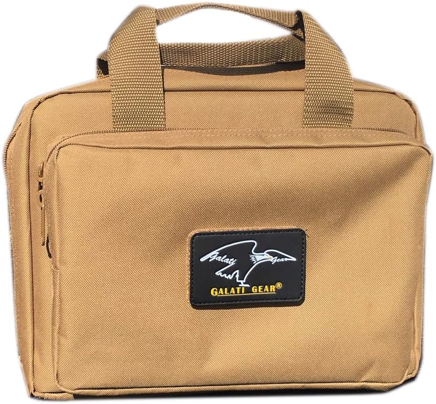 Galati Gear Deluxe Pistol Case, Coyote Brown, DPC128CB
