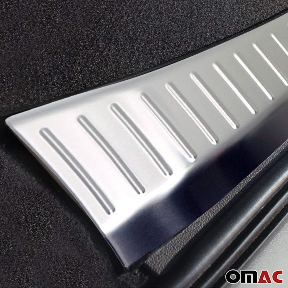 OMAC Rear Bumper Sill Cover for Ford Escape 3.gen 2013-2016 Pre-FL – Stainless Steel Brushed Finish