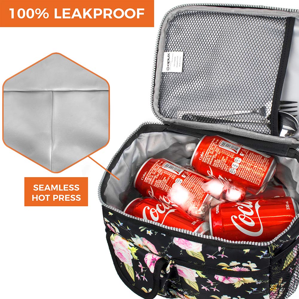 Stylisierte Lunchtasche Aus Cord Mit Großer Kapazität – Isoliert, Wasserabweisend & Perfekt Für Arbeit, Schule Oder Picknick