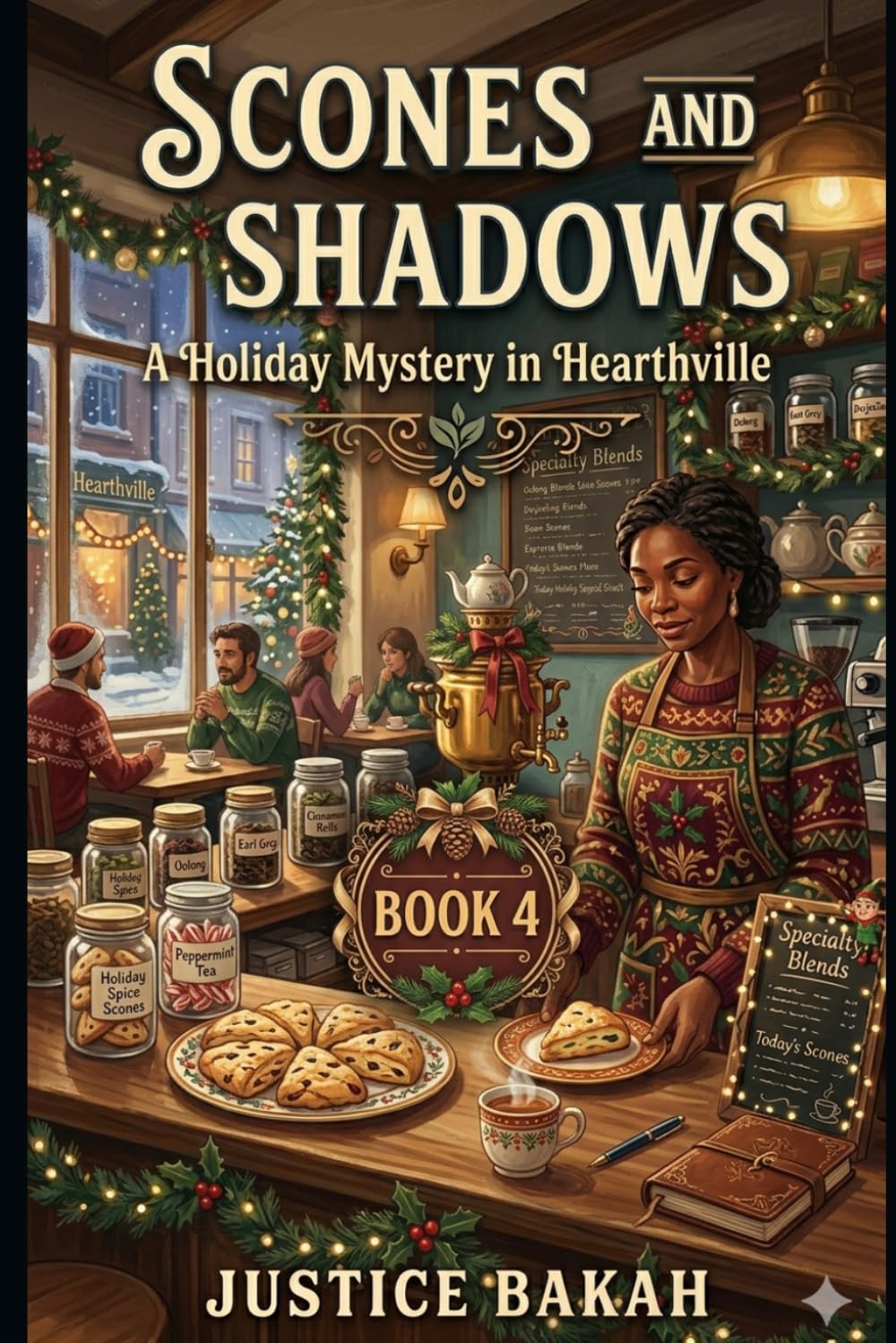 Scones and Shadows: A Holiday Mystery in Hearthville (Hearth & Whimsy Mysteries)