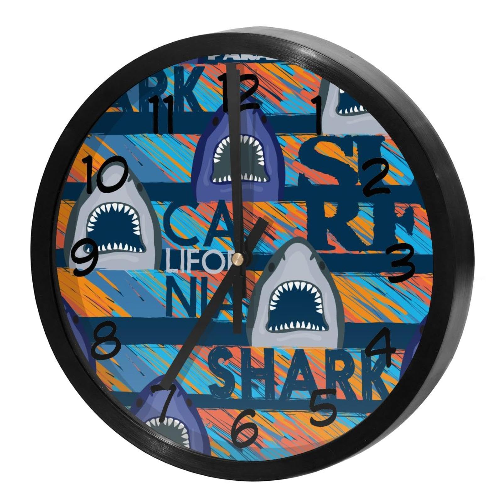 Horloge murale ronde pour cuisine et bureau au style grunge moderne
