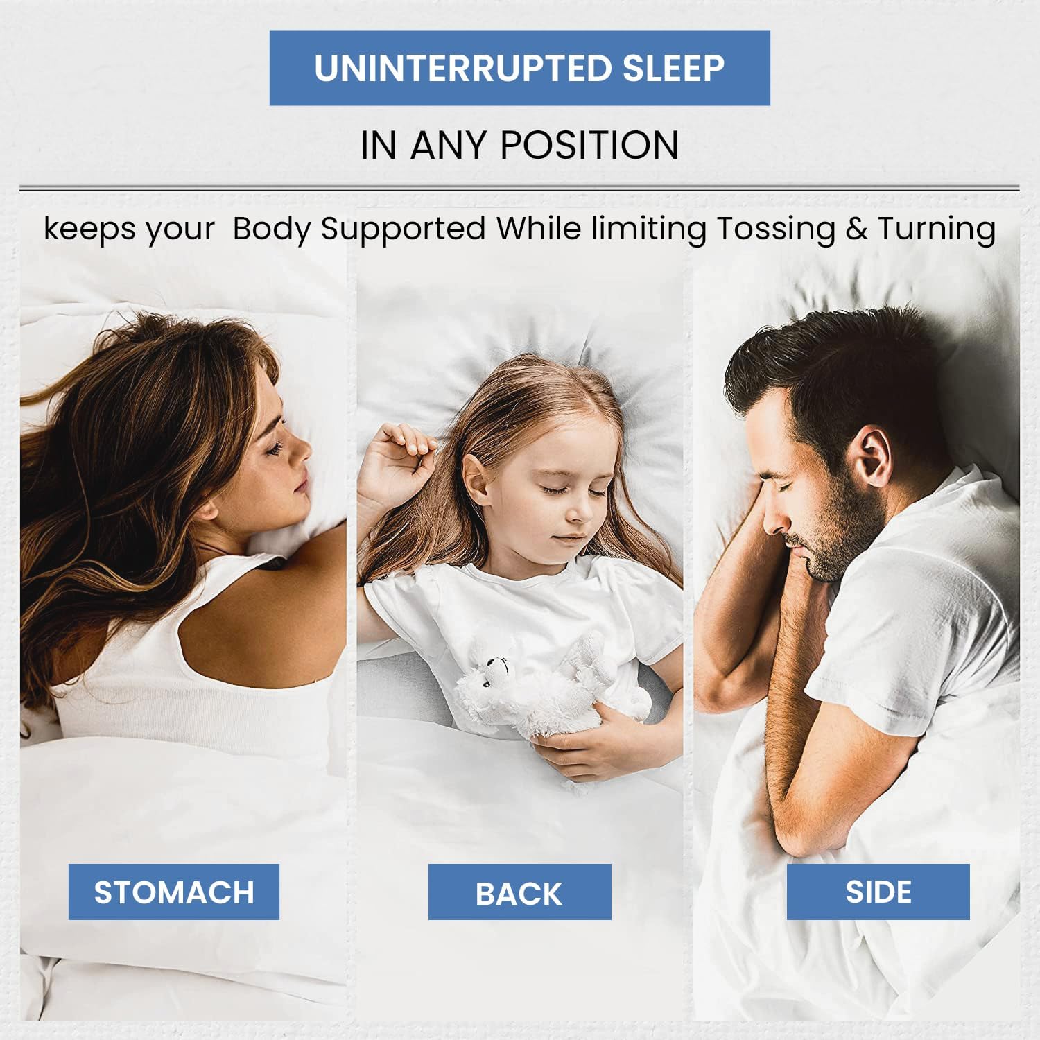 Ryotei Economy Bulk Hotel Pillows 20" x 26" Standard Size 12 Pack | Premium Cluster Fiber Fill | Soft Down Alternative Pillow for Sleeping | Hypoallergenic, Durable, Washable Bed Pillows in Bulk