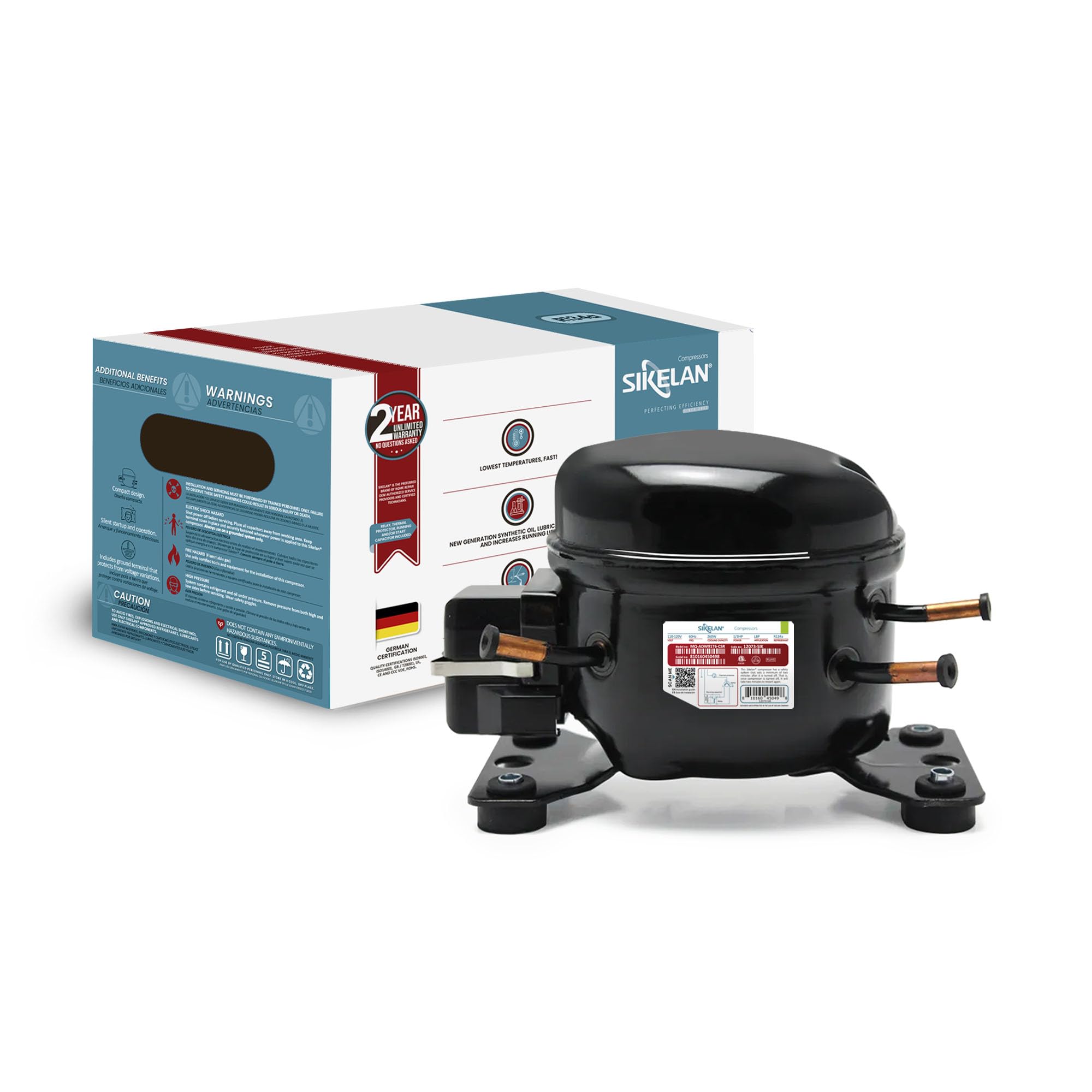 Amazon.com: Sikelan Refrigerator Compressor Kit 1/3HP - R134a