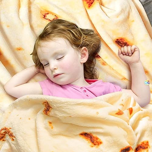 Miniatura 6 de Burritos - Manta de tortilla 2.0 de doble cara, redonda gigante de 71 pies, franela suave para interiores, exteriores, viajes, hogar