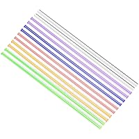 Vista 1 de uxcell Varilla redonda acrílica, 1/4 de pulgada de diámetro, 10 pulgadas de longitud, línea recta multicolor, barra de plástico sólido PMMA, 12