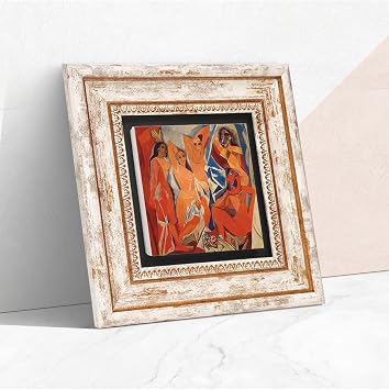 Pinecone Stone Picasso Avignonlu K zlar Ta  Duvar Tablosu -  er eveli Ta  Tablo - Dekoratif Duvar Sanat  - Modern Ev ve Ofis Duvar Dekoru T1-302