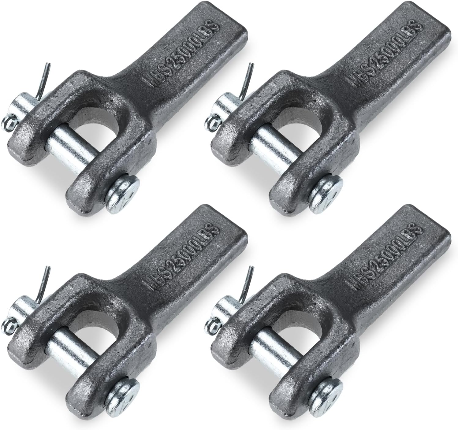 NORJIN 4 Pack 3/8 Chain Retainer, WeldOn Safety Chain
