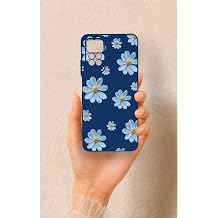 Redmi Note 11 Pro 4G ile Uyumlu Mavi Papatya Desenli Silikon K l f