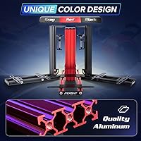 Vista 2 de Reashy Hotas Mount, soporte de joystick, soporte de escritorio de aluminio para Logitech X56, X52, X52 Pro, Thrustmaster T.1600M, TCA, T.Flight Rojo