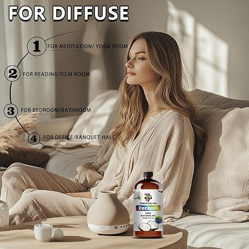 Miniatura 159 de Aceite esencial de sándalo (4 oz/4.1 fl oz) — Aceites de sándalo para aromaterapia, difusores, humidificadores, fragancias para el hogar, cuidado