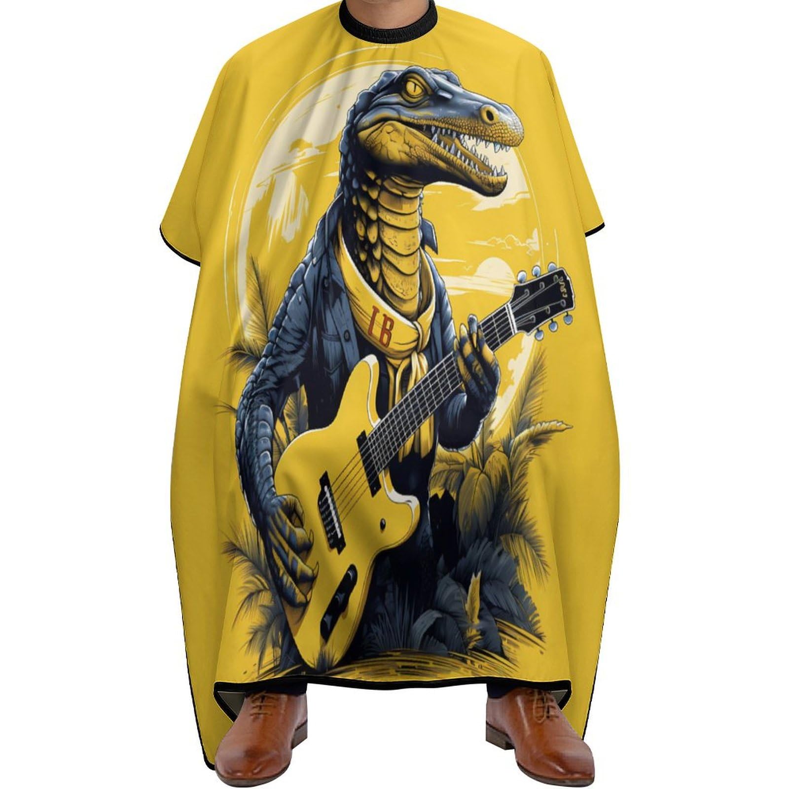 Alligator Cute Animal Hair Cutting Cape for Men Women Waterproof Barber Cape Adjustable Salon Haircut Capes