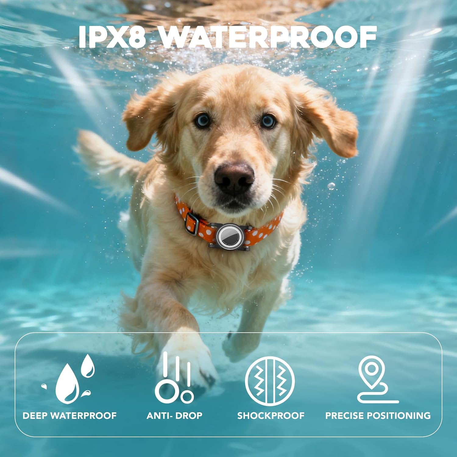Pet Collar Holder for Apple Airtag, Waterproof & Rotating Design with Transparent Cover for DIY Info (DIY Paper Tags Included), Durable & Lightweight Tracker Case for Dogs and Cats (Army Green) image 2