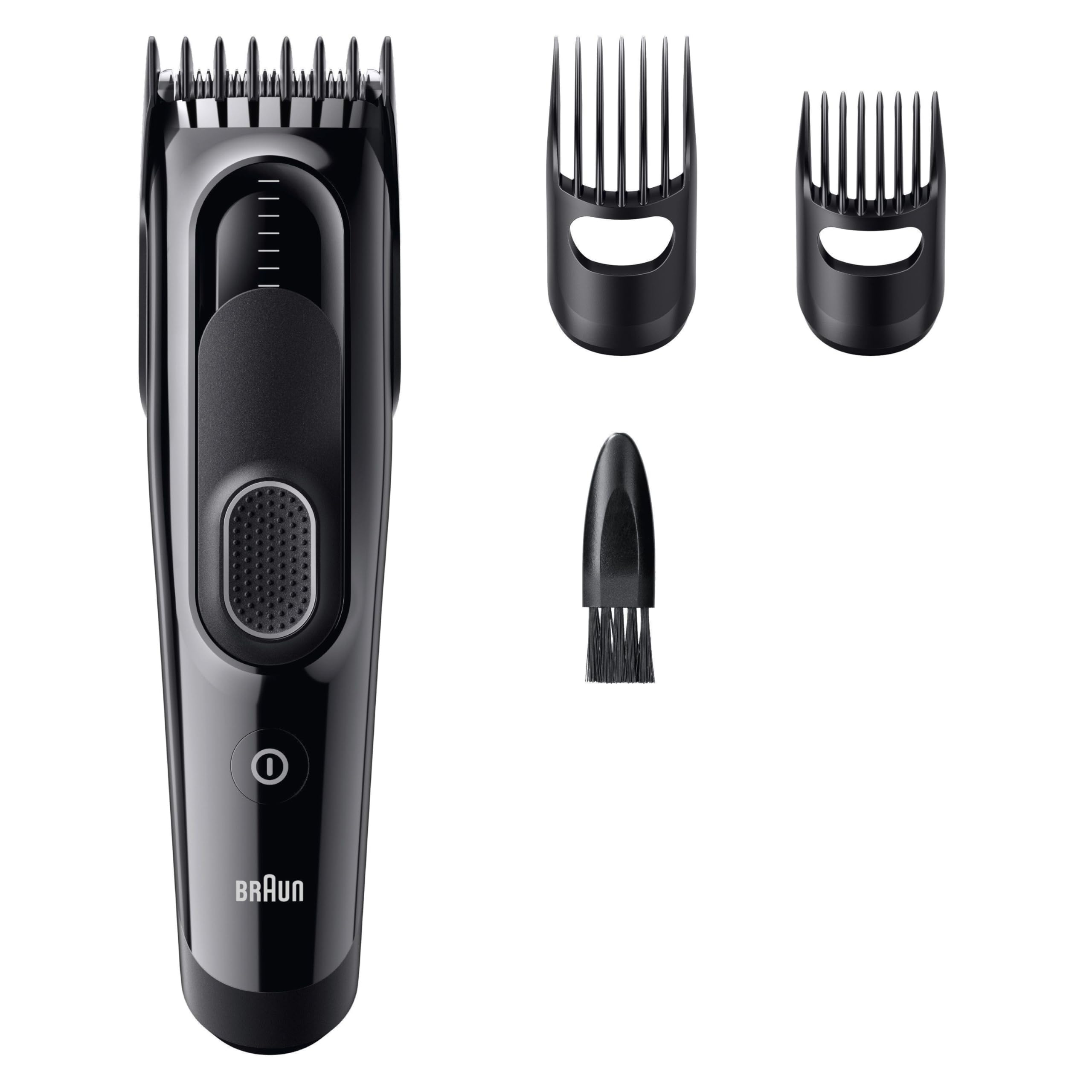 Braun Haarschneider Series 5, Haarschneidemaschine Herren, HC5530, Schwarz | Kabelloser Haartrimmer mit 17 Längen, Trimmer mit 50 Min. Akku, Wasserdicht, Inkl. 3 Zubehörteile Und Ultrascharfer Klingen