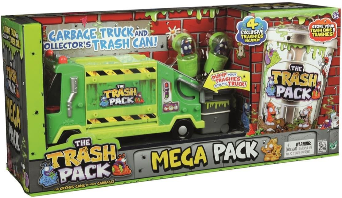 The Trash Pack Mega Pack with Garbage Truck and Collector's Trash Can