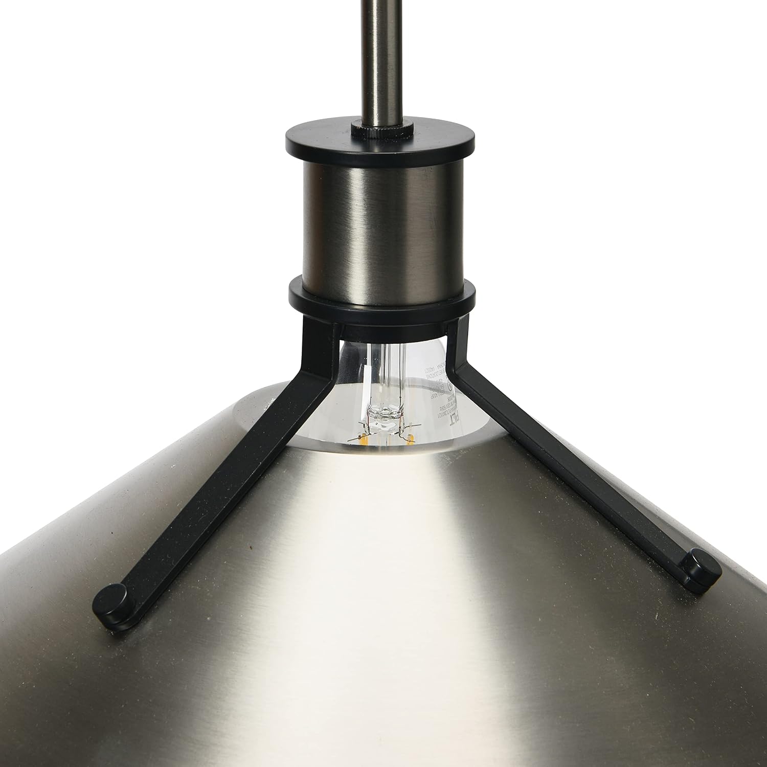 Silas - Metal Ceiling Light, Antique Nickel and Black