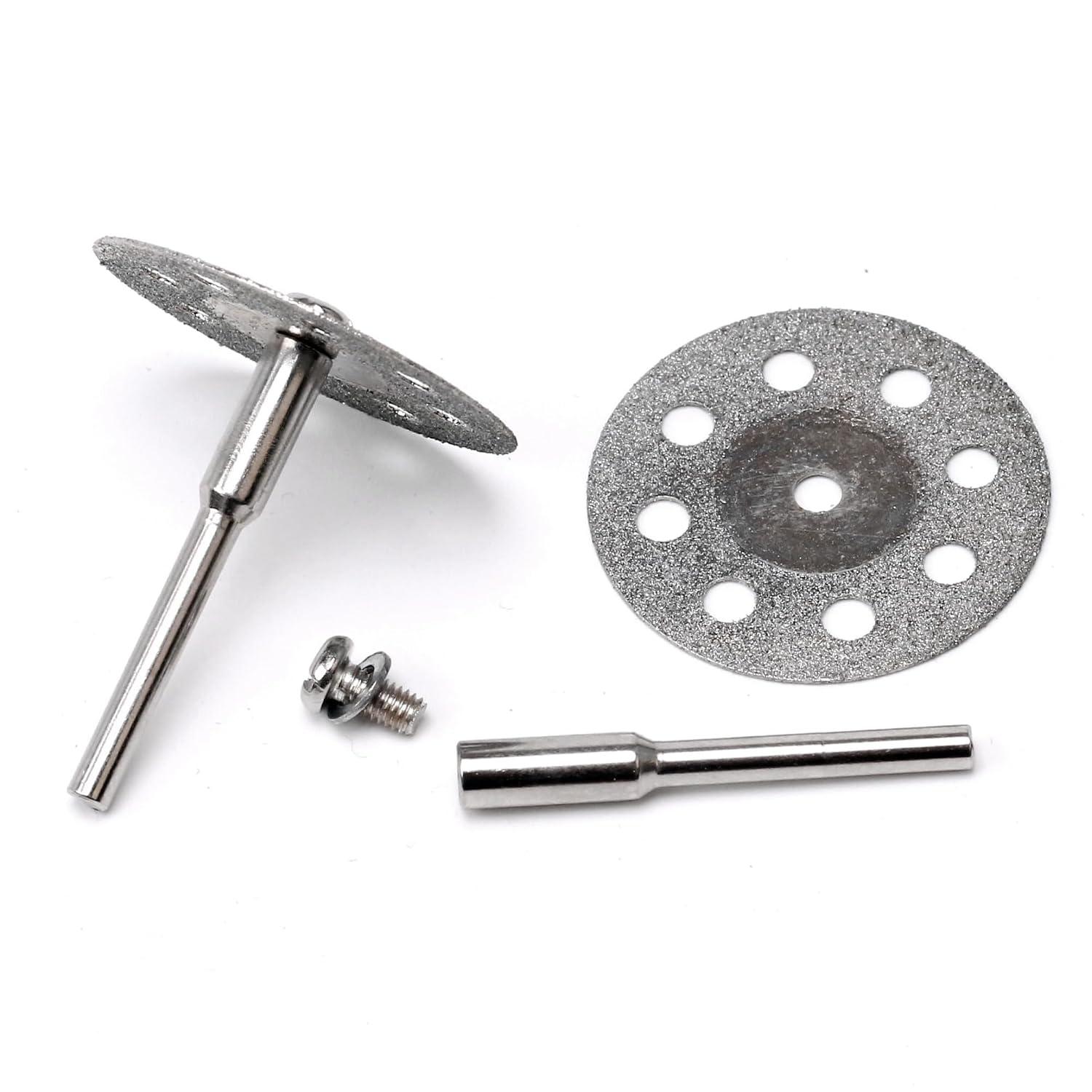30mm 1-3/16" Diamond Cutting Wheel, 3mm 1/8 Inch Mandrel Cut Off Discs Rotray Tools for Dremel Pack of 12 Pcs