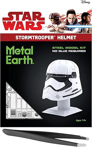 Metal Earth Fascinations Star Wars First Order Stormtrooper - Kit de casco de metal 3D con pinzas