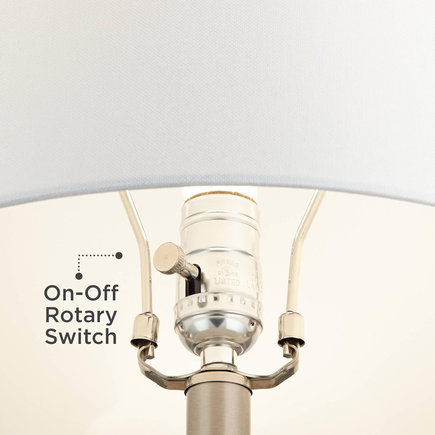 360 Lighting 23" High Small Mid Century Modern Coastal Accent Table Lamp Handcrafted Sandstone Finish Ceramic Single White Shade Living Room Bedroom Bedside Nightstand House Office Colors May Vary