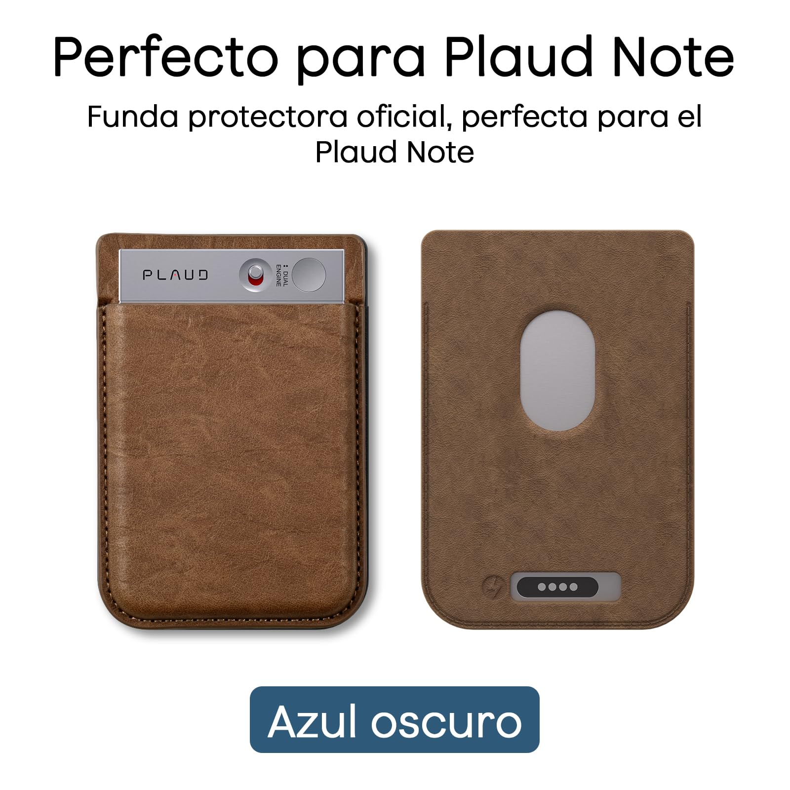 Funda Magnética para Plaud Note Grabadora de Voz IA Solo Compatible con Plaud Note Grabadora Protector Portátil, Marrón