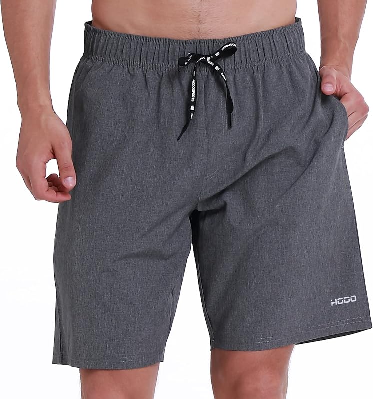 HOdo Bañador para hombre con forro de malla de 9.0 in de secado rápido, trajes de baño para hombre, pantalones cortos con bolsillos