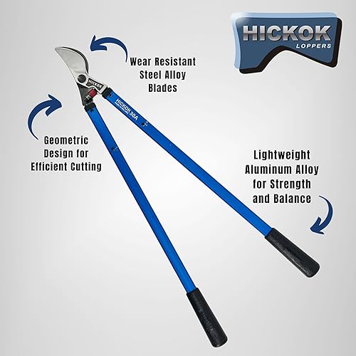 Miniatura 5 de Podadoras resistentes para podar árboles, cortador de ramas de 30 pulgadas y tijeras de podar con mango largo, cortadora de árboles de aluminio