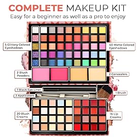 Toysical 2-Tier Makeup for Teens 10-12 - Kids Makeup Kit for Girl - Real, Washable, for Teen Girls or Women - Non Toxic Gift Set 86 Colors Full Starter Kit for Teenagers