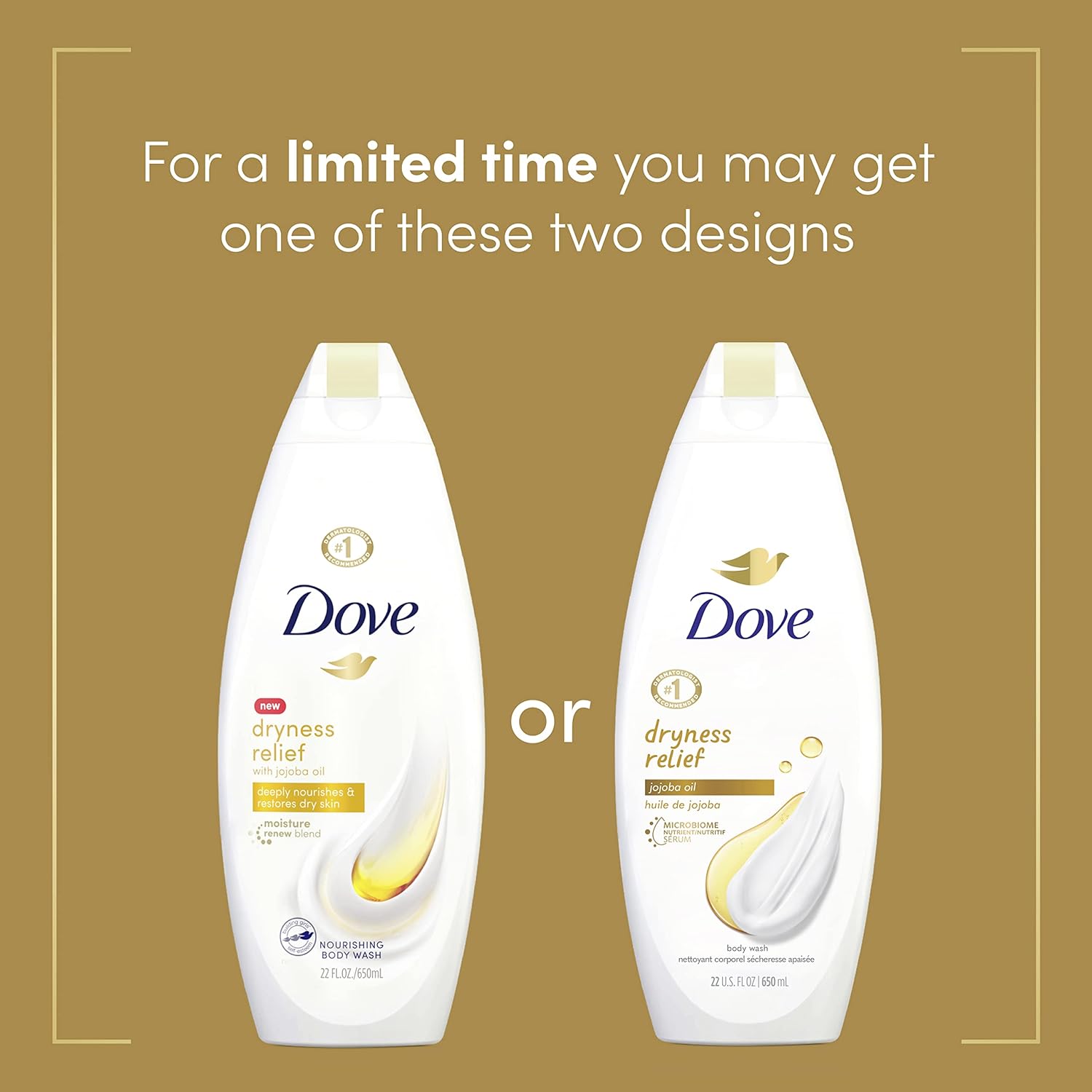 Dove Body Wash for Dry Skin Dryness Relief Effectively Washes Away Bacteria While Nourishing Your Skin 22 oz (Pack of 4)