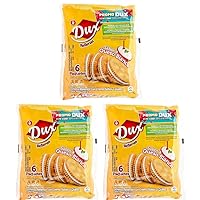 Vista 3 de Dux Sandwich Crackers (paquete de 18) con sabor a crema de queso blanco, Snack Crackers Galletas Dux con sabor a Queso blanco Colombian crakers.