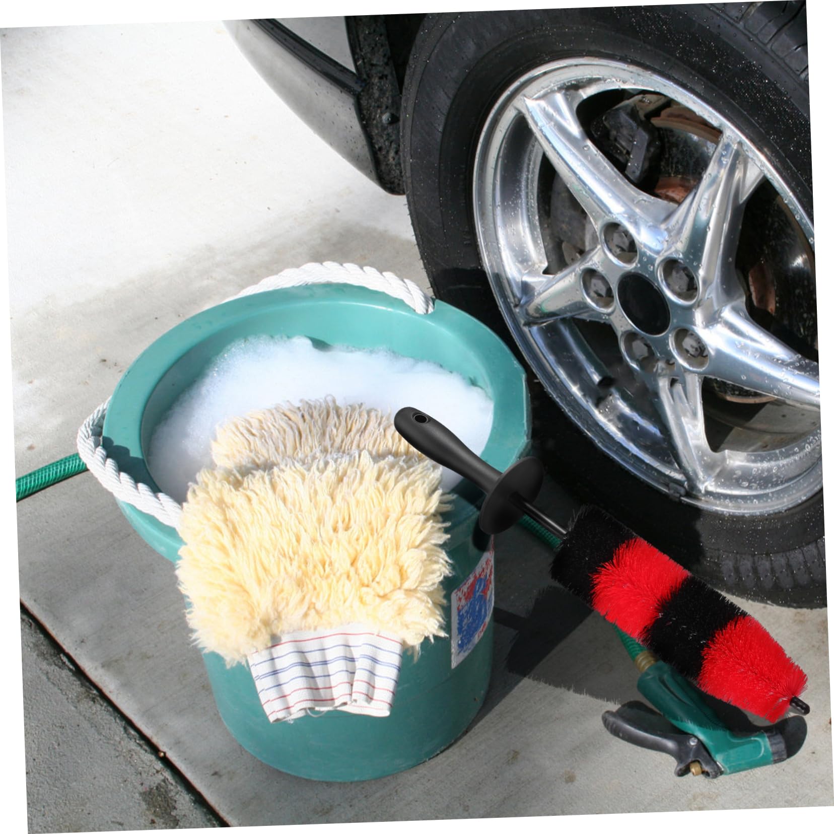 iplusmile 3stücke Car Wheel Cleaning Brush Biegsame Felgenbürste Für Intensive Reinigung Von Alufelgen Und Reifen Ergonomischer Griff Und Langer Stiel Für Müheloses Arbeiten
