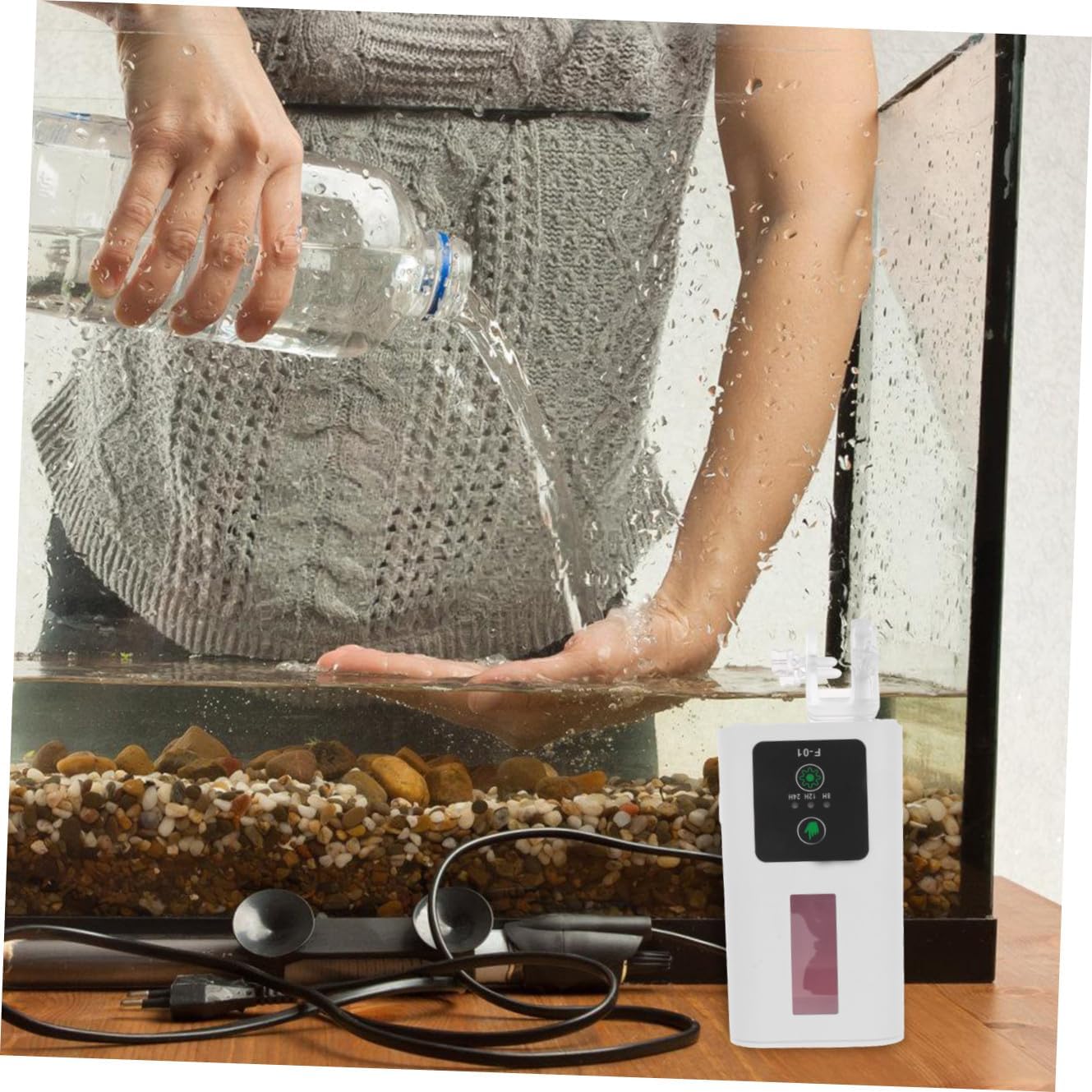Automatic Aquarium Turtle Feeder with Intelligent Timer Fish Food Dispenser for Fish Tank Feeding, Electric Feeding Tool for Aquatic Pets and Turtles