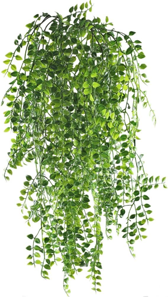 2pcs Artificial Ivy Fake Hanging Vine Plants Decor Plastic Greenery for Home Wall Indoor Outdside Hanging Basket
