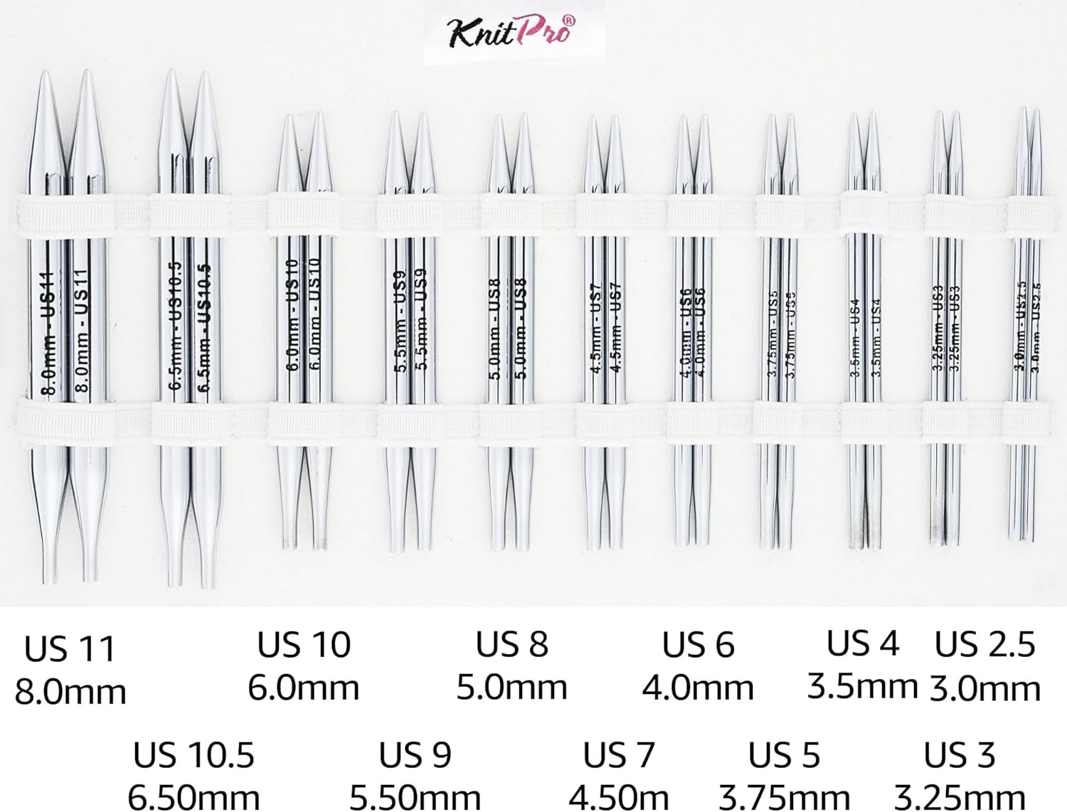 KnitPro Nova Regal Set 4 inch Circular Knitting Needles 2.5, 3, 4, 5, 6, 7, 8, 9, 10, 10.5, 11 Interchangeable, 5 Cables, 2 Connectors & More, Fabric Case with Project Bag