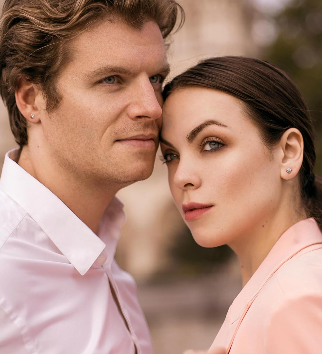 Flat Back Earrings for Women Girls Hypoallergenic Flat Back Stud Earrings Surgical Steel 20G Cartilage Earrings Handmade Screw Back Earrings - Image 8