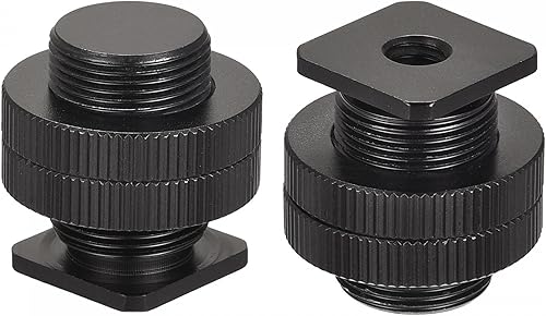 uxcell Adaptador de soporte de micrófono, hembra de 14 pulgadas a 58 pulgadas macho 0.98 pulgadas, adaptador de tornillo de conversión para