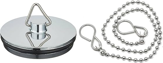 Chrome Sink Plug with Chain for Hand Washing Basin 1 1/2 Inch (38mm)