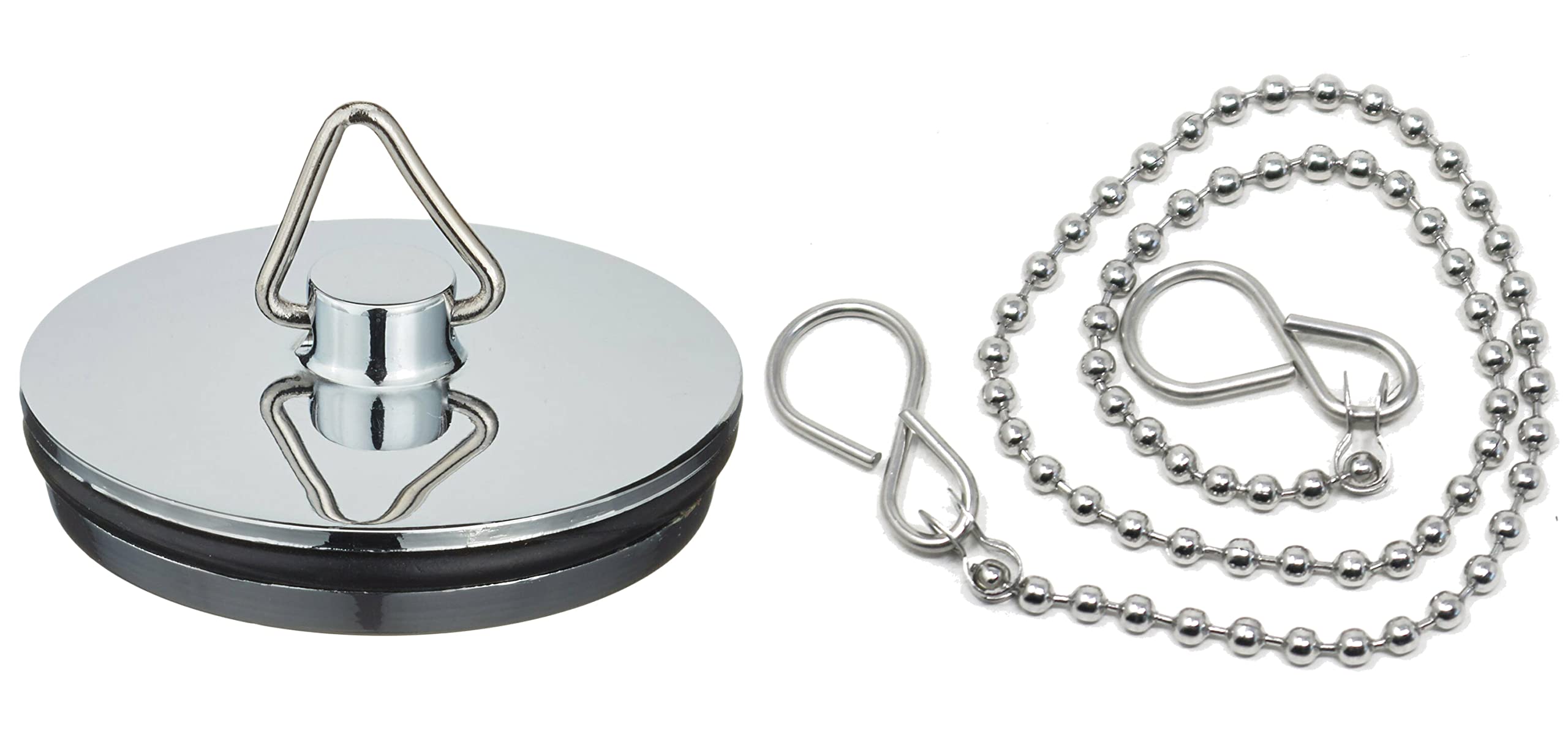 Fixte Chrome Sink Plug With Chain For Hand Washing Basin 1 1/2 Inch (38Mm)