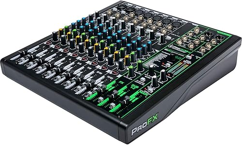 Miniatura 4 de Mackie ProFX12v3 - Mezclador USB sin alimentación de 12 canales con forma de onda OEM DAW, 4 cables TRS de 10 pies, 4 cables XLR de 10 pies, 2